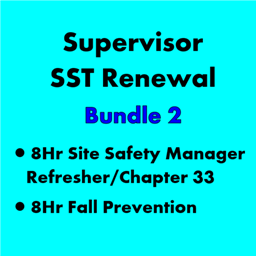 Program: 2024 - 16-HOUR SUPERVISOR SST RENEWAL BUNDLE 2 - FALL PREVENTION/SITE SAFETY image